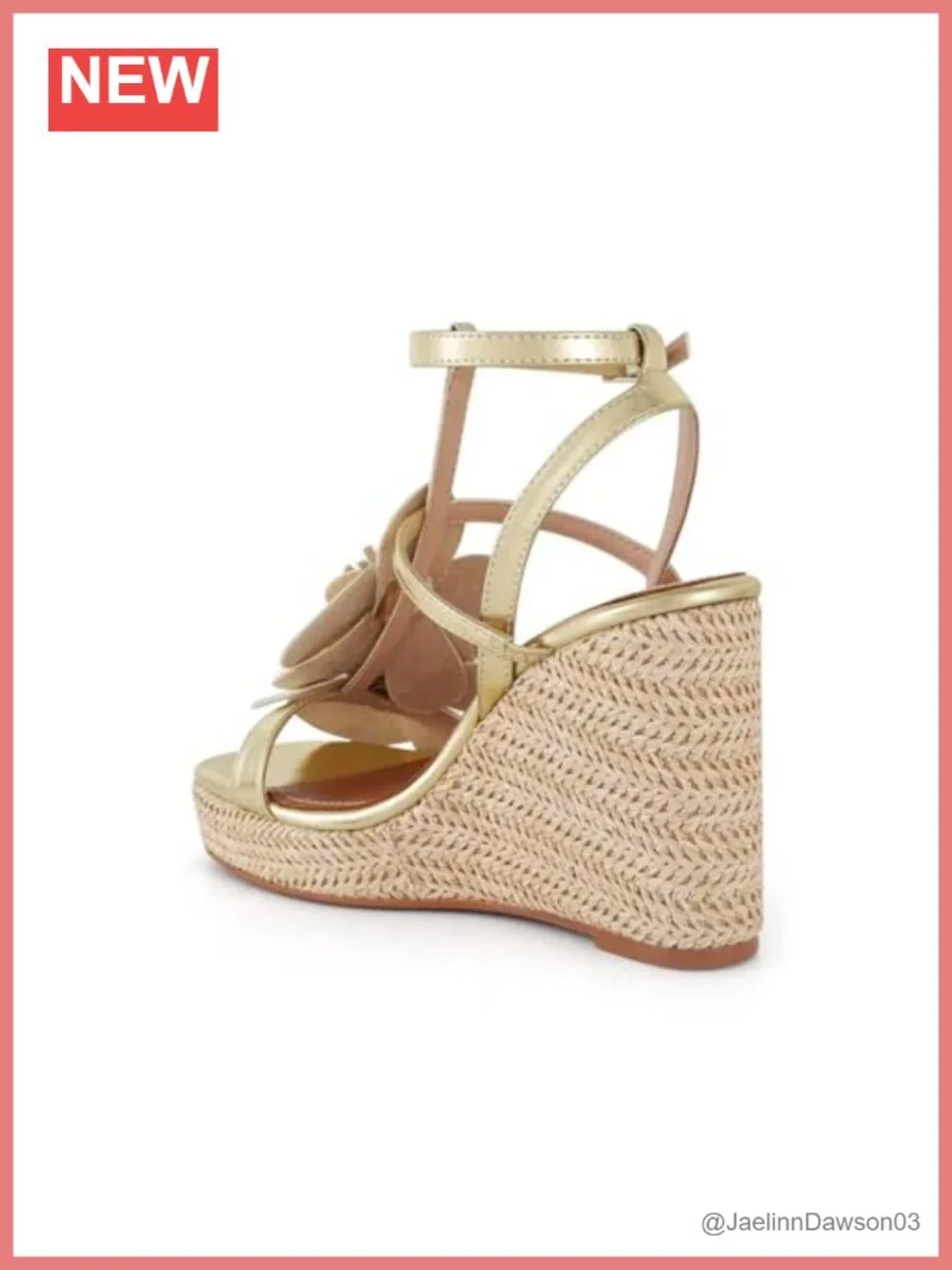 Strappy Raffia Platform Wedge Sandals Women's Summer Heels